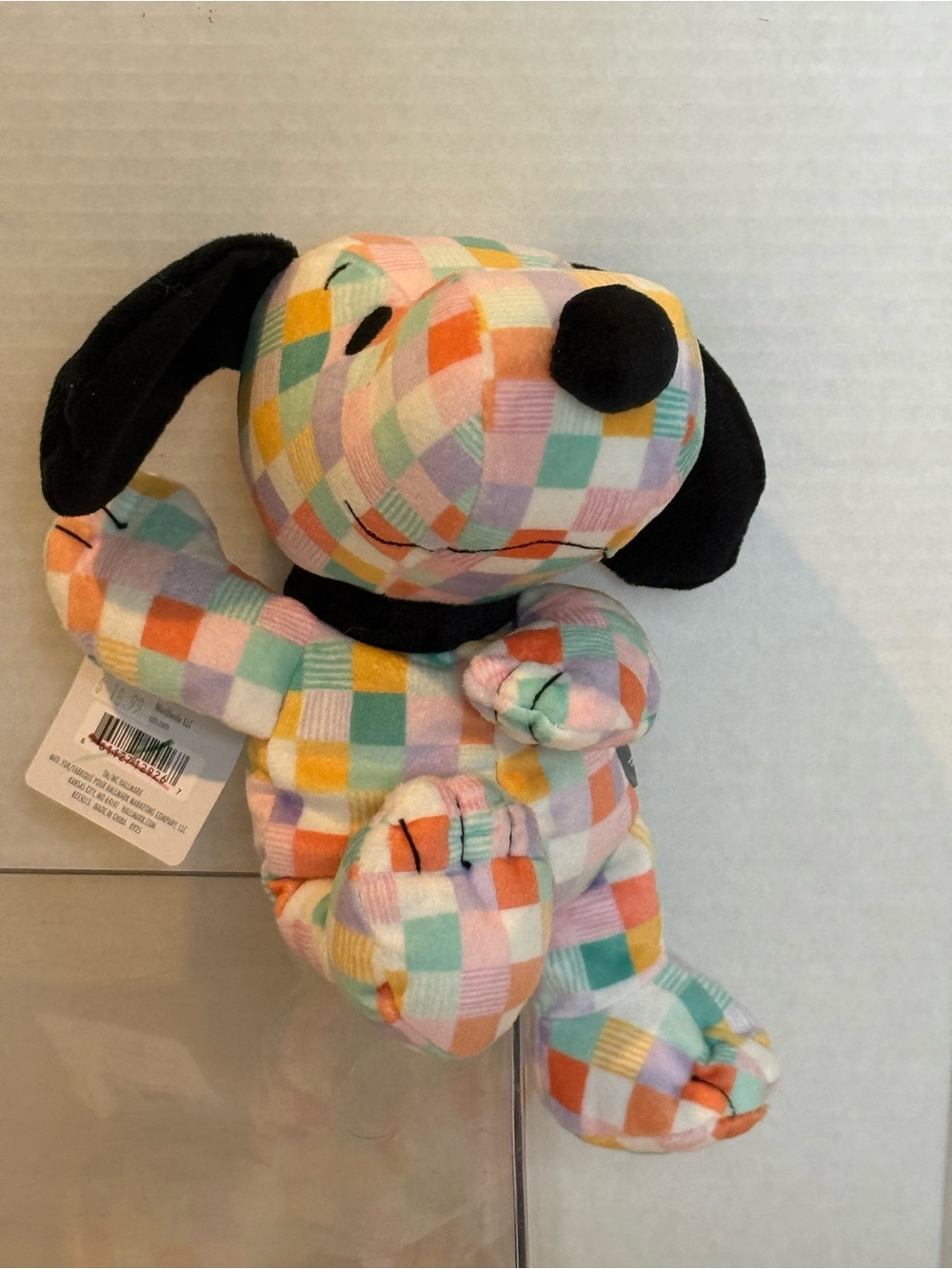 Hallmark Spring Quilt Floppy Snoopy peanuts 9-10” tall NEW Snoopy Lover